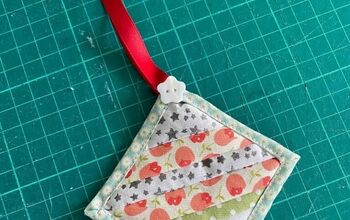 Mini Quilt-as-you-go Keychain From Old Towels & Fabric Scraps