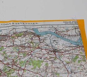 fun plant pot covers made from old road maps