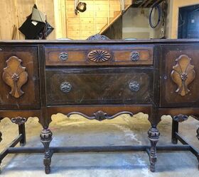 She had no plans to paint this old buffet, but wait 'til you see how it turned out