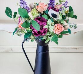 s 12 stunning new ways to show off your flowers this year, Make a gorgeous floral pitcher arrangement