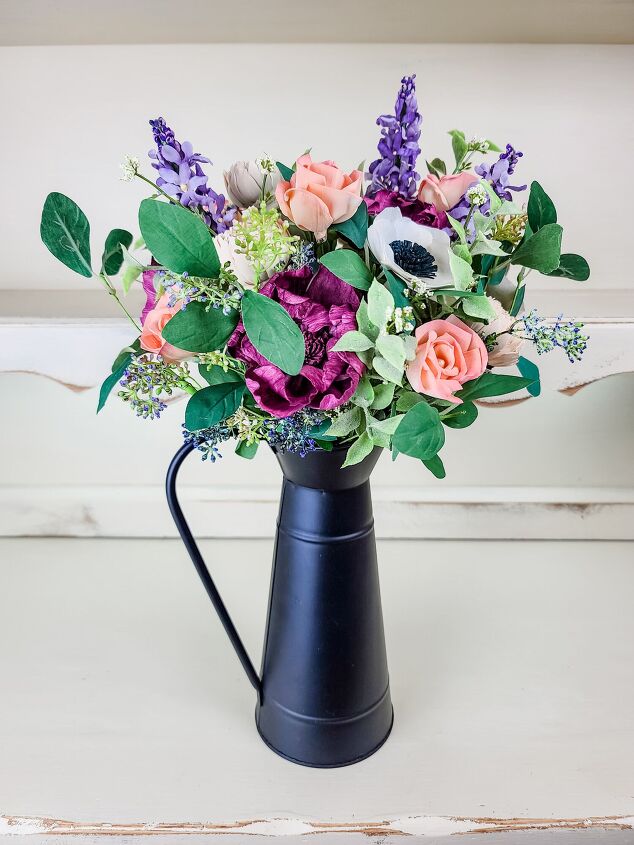 s 12 stunning new ways to show off your flowers this year, Make a gorgeous floral pitcher arrangement