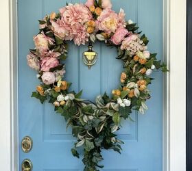 s 12 stunning new ways to show off your flowers this year, Hang a sherbert colored summer wreath