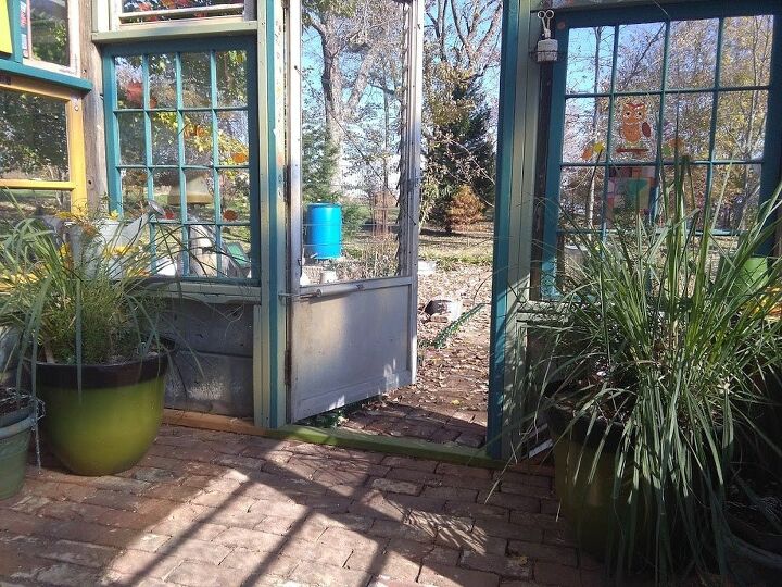 old window greenhouse