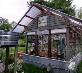old window greenhouse