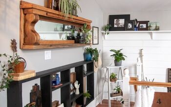 Antique Hutch Mirror Repurposed Shelf – Cozy Living