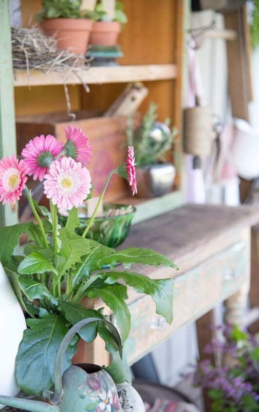 vintage potting bench diy outdoor extravaganza