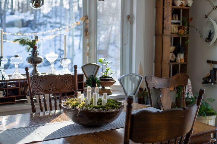 portavelas de inspiracin escandinava con musgo cozy living