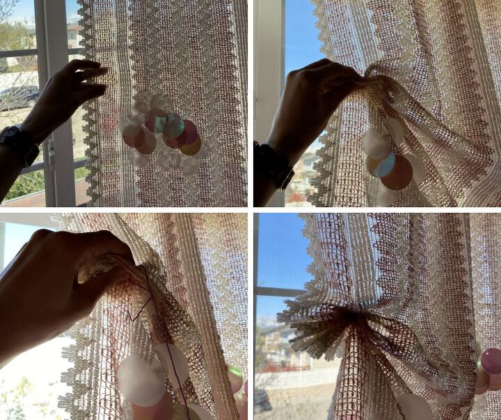 diy romantic ruffle curtains
