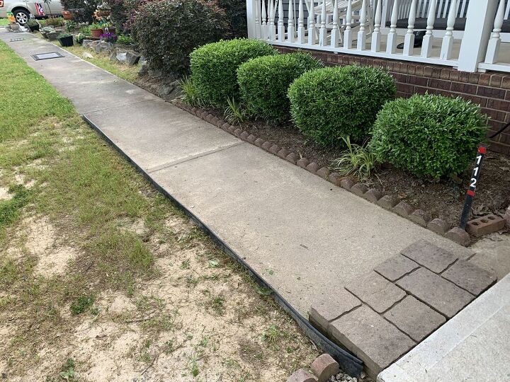 q how to create pitch slope in a cured cement slab