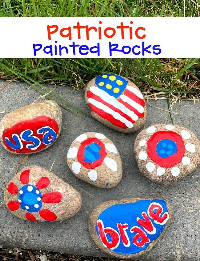 hand painted patriotic sign for the porch