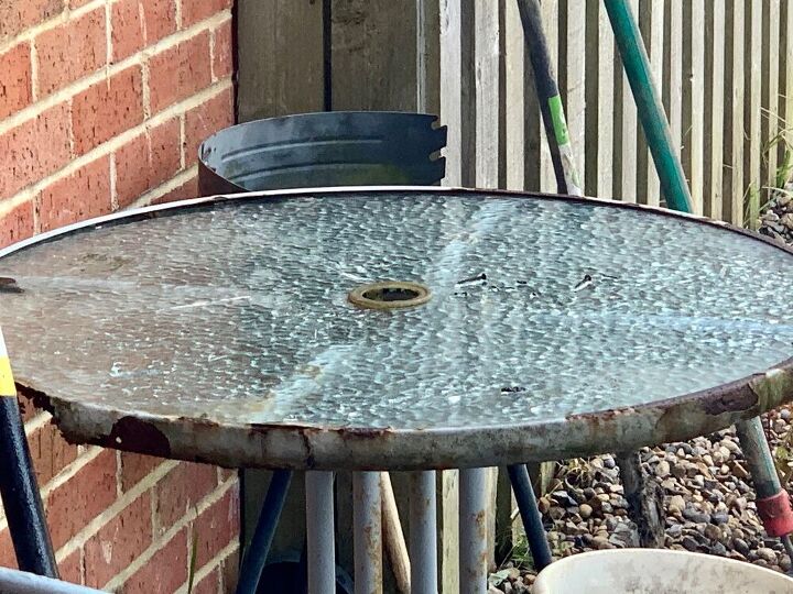q can i still save a rusty bistro table