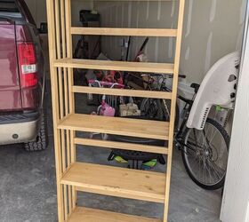 Why they tilt down the shelves of their old storage unit