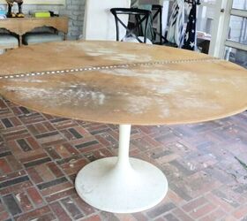 This scratched up table goes from simple to showstopping for literally $20