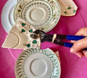 You're going to be so glad you saved all of those broken plates when you see her garden