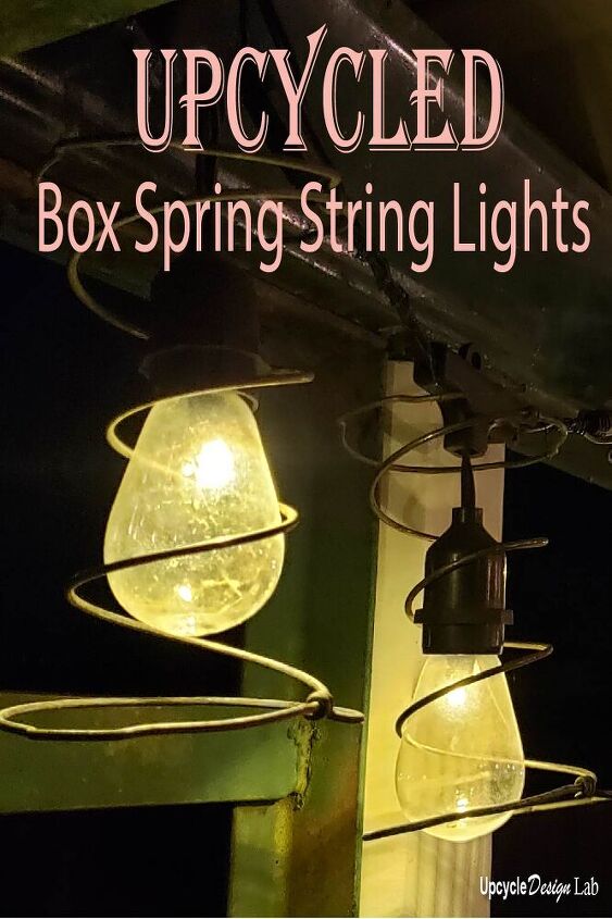 how to tear down a box spring for reuse box spring string lights