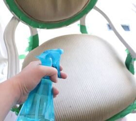 Spray water all over your chairs to give them this satisfying makeover