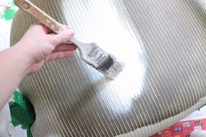 painting fabric chairs with country chic paint