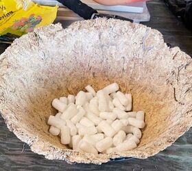 Why she pours packing peanuts into a basket liner this summer (money-saver!)