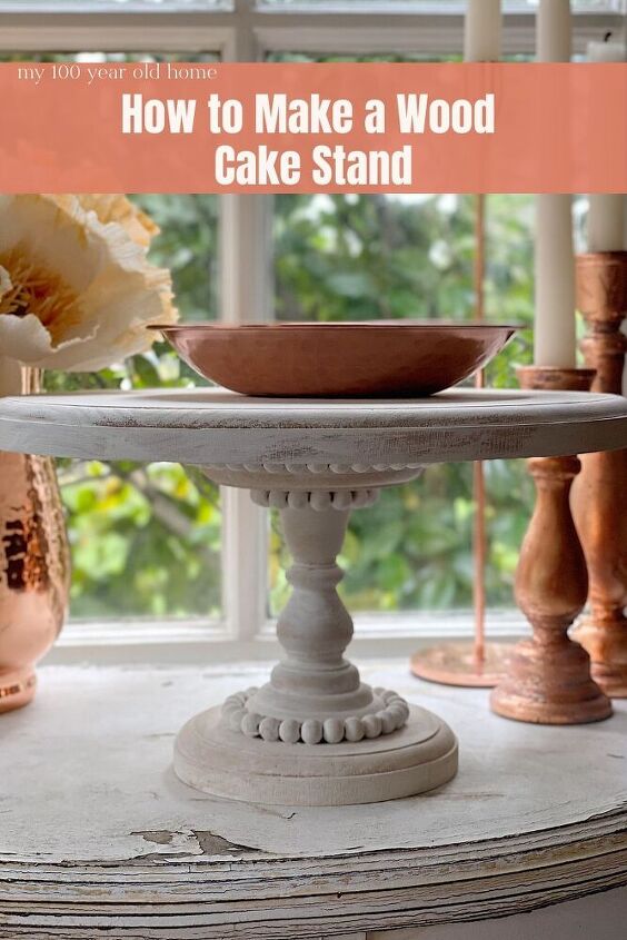 how to make a wood cake stand diy