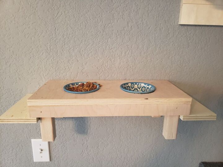 easy scrap wood wall mounted cat playground
