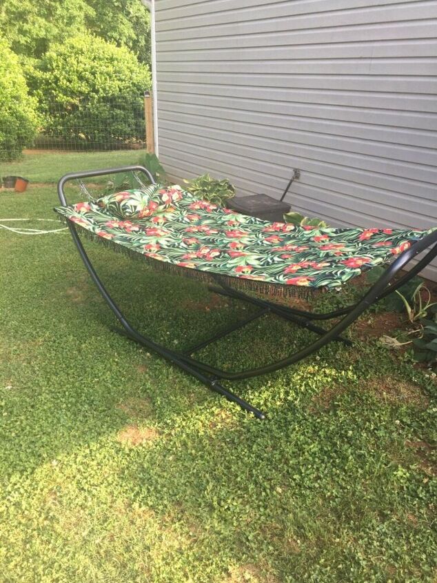 hand me down hammock makeover
