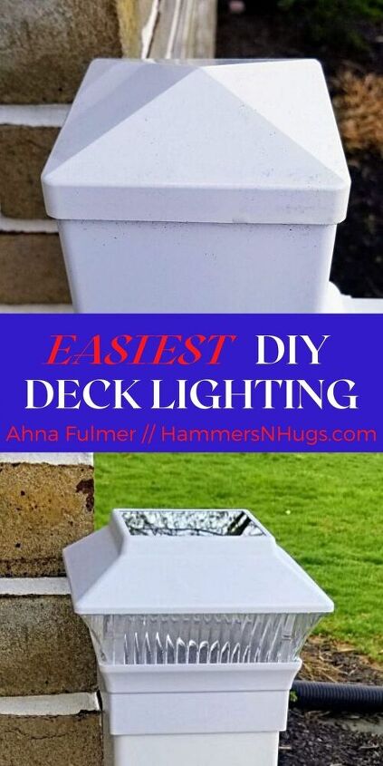 easiest diy deck lighting