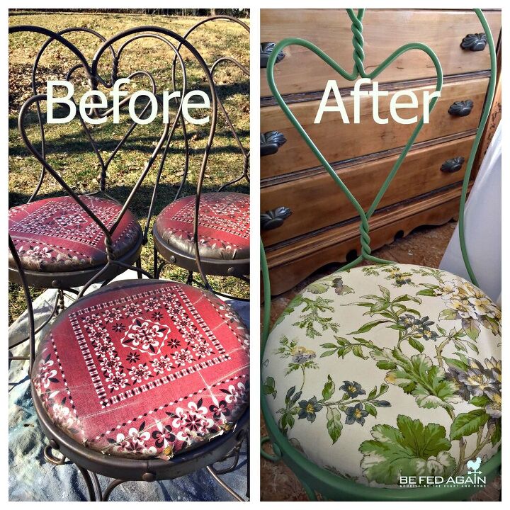 how to reupholster bistro chairs