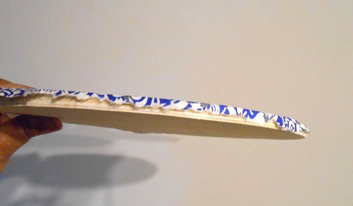 decoracin de pared papel chiyogami y madera, Rasgar los bordes despu s de volver a humedecerlos