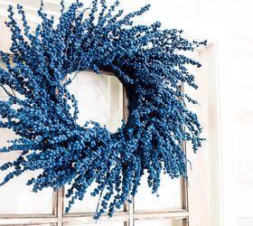 how to upcycle a thrift store berry wreath