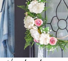 diy fern wreath easily make your front door inviting