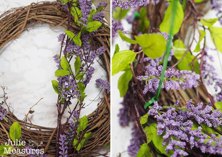 diy lavender wreath