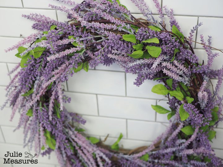 diy lavender wreath