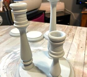 thrifted candle holder makeover