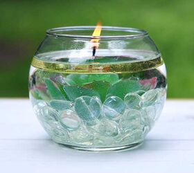 easy citronella water candle