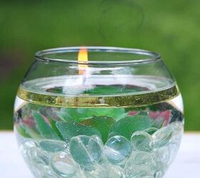 easy citronella water candle