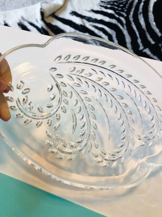 how to repurpose all those glass luncheon snack plates