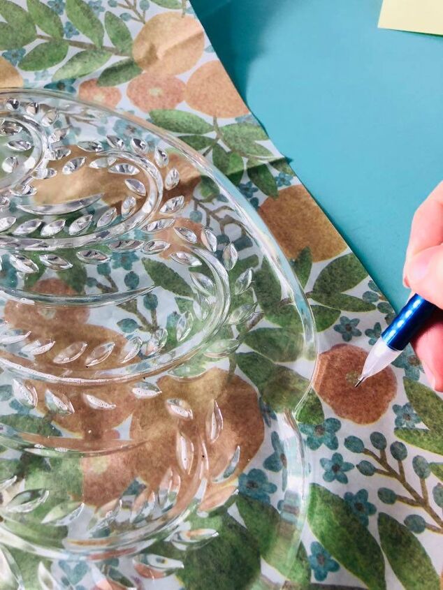 how to repurpose all those glass luncheon snack plates
