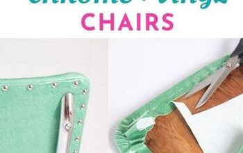 Restaurar las sillas de cromo y vinilo con un nuevo tejido