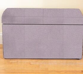 how to upholster a storage bench that ll make you smile, before