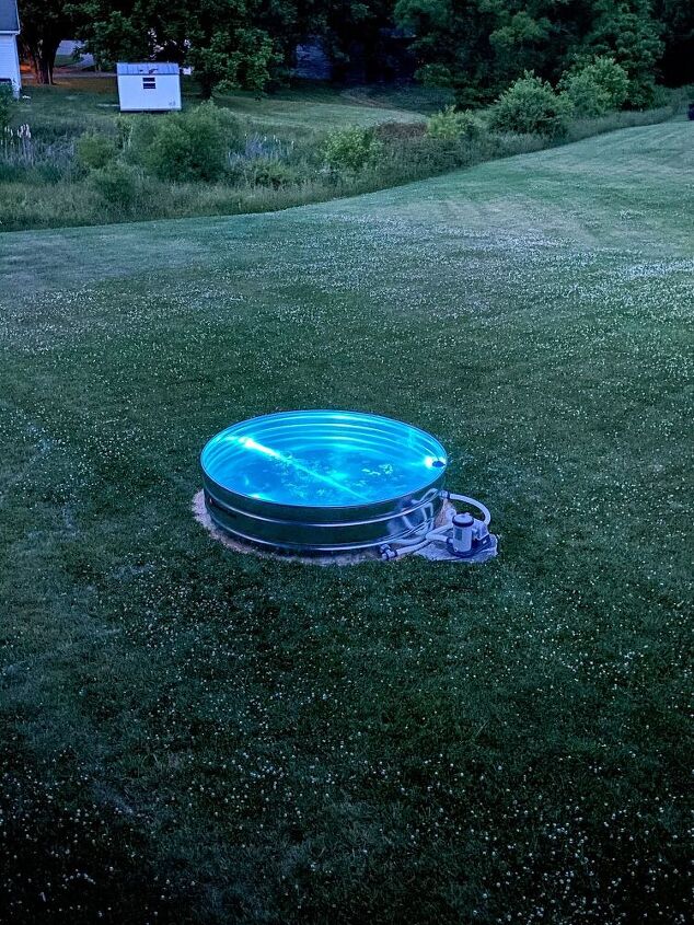 diy stock tank pool, How cool are these submersible LED Pool Lights