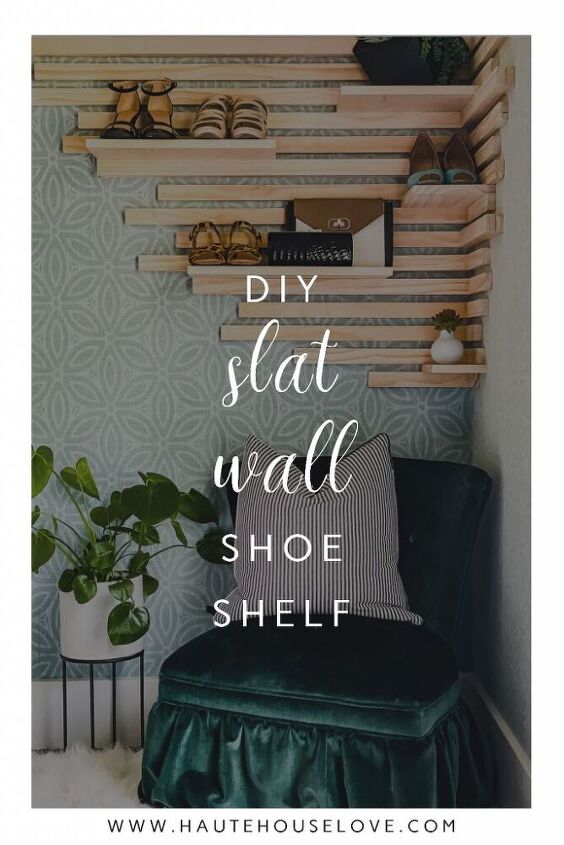 how to make a slat wall diy shoe rack in 5 simple steps