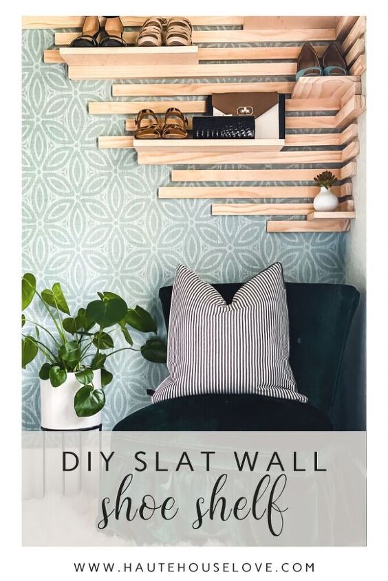 how to make a slat wall diy shoe rack in 5 simple steps