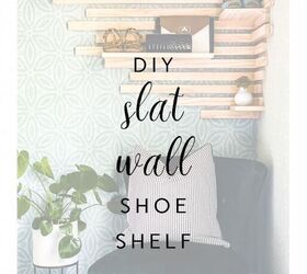how to make a slat wall diy shoe rack in 5 simple steps