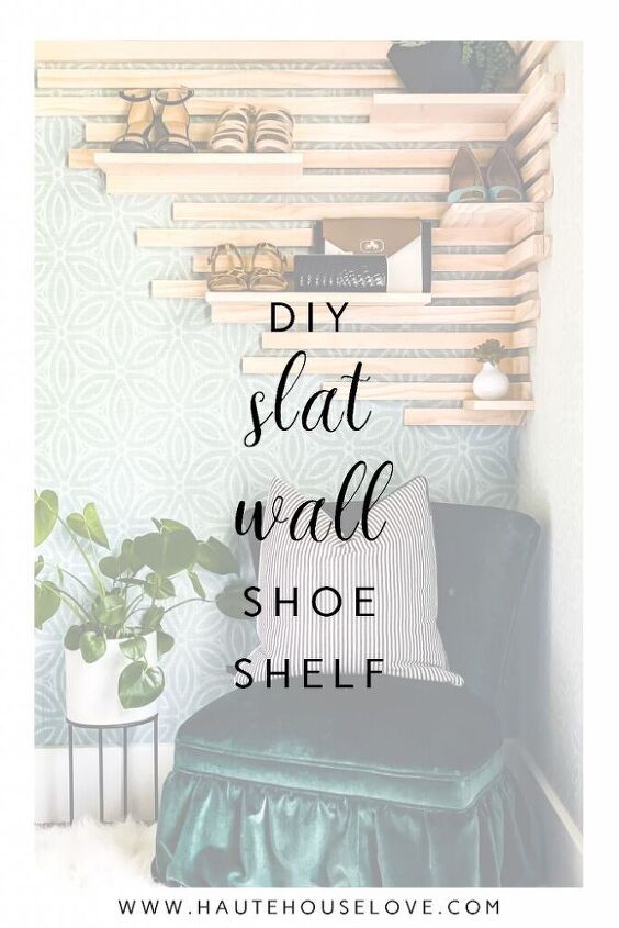 how to make a slat wall diy shoe rack in 5 simple steps
