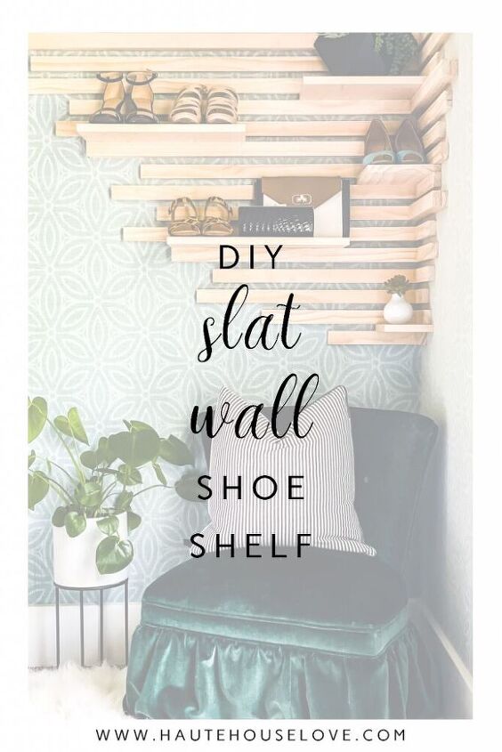 how to make a slat wall diy shoe rack in 5 simple steps