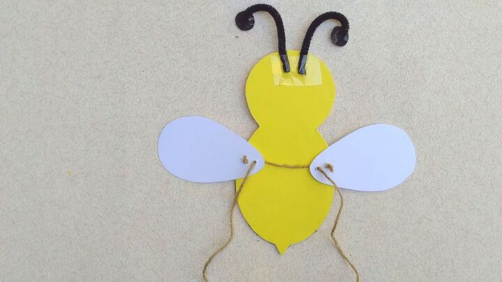 abeja voladora con alas mviles manualidad de papel