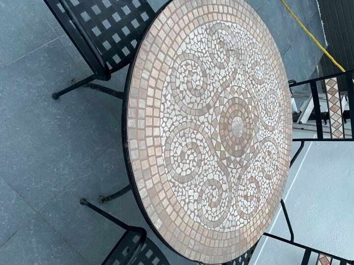 q re vamping mosaic table