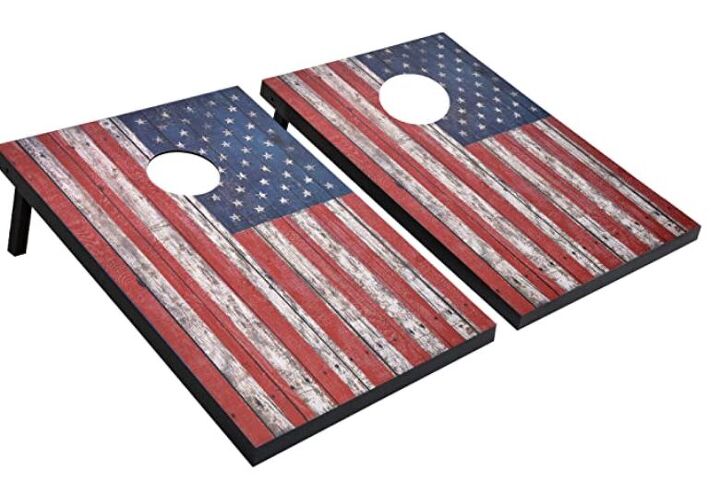the best homemade 4th of july patriotic decorations, Patriotic Corn Hole