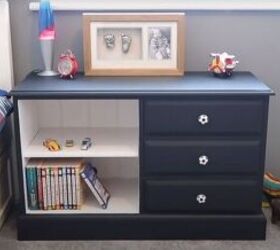 10 ways to transform your old tv cabinet, A sporty bedside table