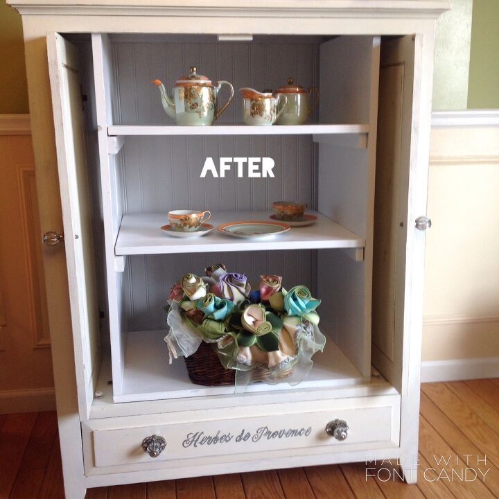 10 ways to transform your old tv cabinet, This pretty china cabinet